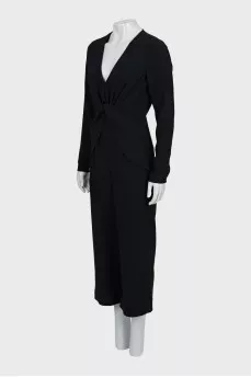 Fitted V-Neck jumpsuit