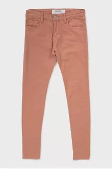 Pink skinny jeans with tag