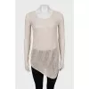 Braided long sleeve extended in front