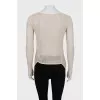 Braided long sleeve extended in front