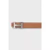 Double-sided belt with buckle logo