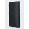 Embossed leather wallet for men