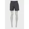 Men's plaid straight fit shorts