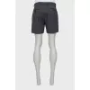 Men's plaid straight fit shorts