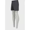 Men's plaid straight fit shorts