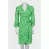 Polka dot wrap dress