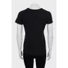 Slim fit T-shirt with floral print