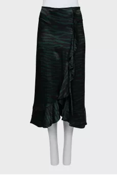 Animal print skirt with tag