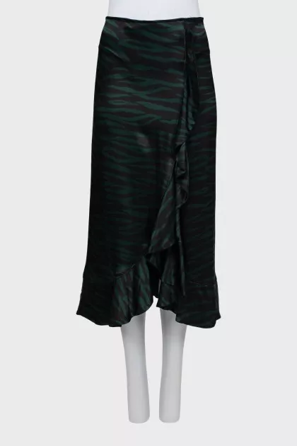 Animal print skirt with tag