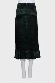 Animal print skirt with tag