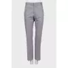 Men's trousers in fine print