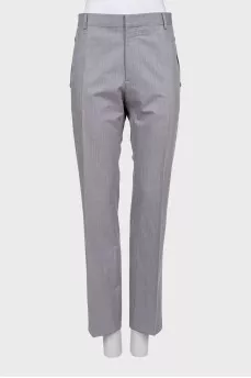 Men's trousers in fine print