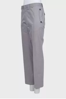 Men's trousers in fine print