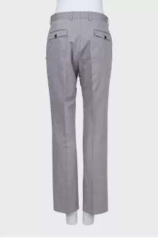 Men's trousers in fine print