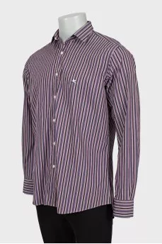 Чоловіча смугаста сорочка прямого крою