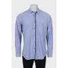 Men's shirt with velour decor