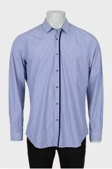 Men's shirt with velour decor