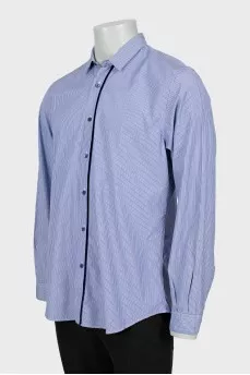Men's shirt with velour decor
