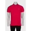 Men's straight fit polo with logo