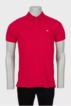 Men's straight fit polo with logo