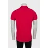 Men's straight fit polo with logo