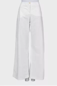 White high waisted trousers