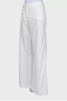 White high waisted trousers