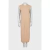 Knitted dress of a free cut