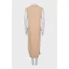 Knitted dress of a free cut