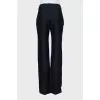Pants made of wool and linen straight cut