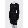 Mini dress decorated with lace