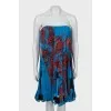 Bodycon dress decorated with ribbons