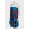Bodycon dress decorated with ribbons