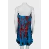 Bodycon dress decorated with ribbons