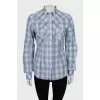 Slim fit plaid shirt