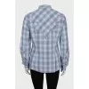 Slim fit plaid shirt