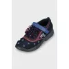 Sneakers decorated with beads and sequins
