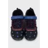 Sneakers decorated with beads and sequins