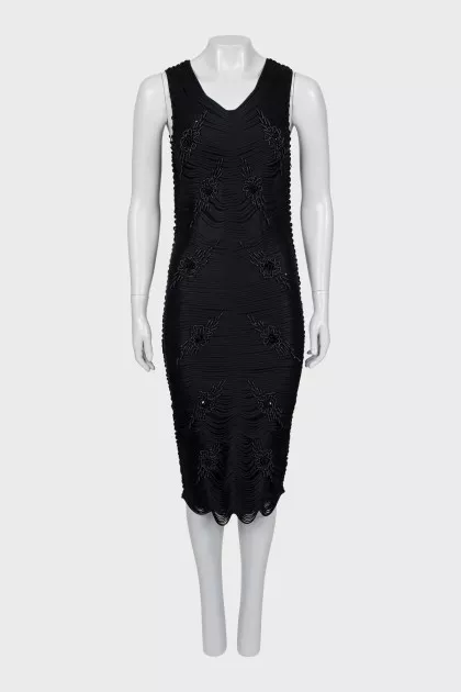 Embellished fitted dress