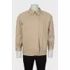Beige men's bomber jacket