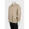Beige men's bomber jacket