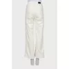 White jeans wide leg fit