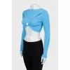 Ribbed top with tag