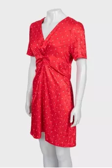 Red V-Neck dress
