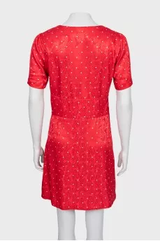 Red V-Neck dress