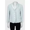 Fitted linen and cotton jacket