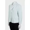 Fitted linen and cotton jacket
