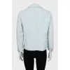 Fitted linen and cotton jacket