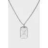Men's pendant with embossed logo