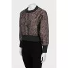 Floral cropped sweater